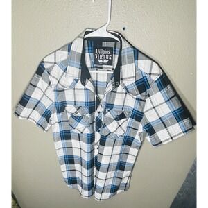 Villains Of Virtue Shirt Mens Medium Corrupt 96 White Black Crewneck Casual